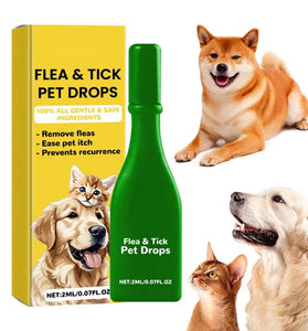 2ml Pet Flea & Tick Drops – Long-Lasting Insect Repellent for Dogs & Cats