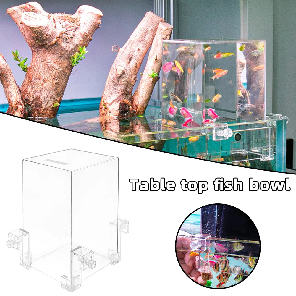 Negative Pressure Fish Tank Extender Bowl Decoration