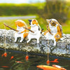 Fishing Cat Aquarium Decoration - Small Fish Tank Landscaping Ornament