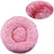 40-90cm Round Pet Bed – Super Soft Plush Bed for Medium to Large Dogs, Winter Warm Sleeping