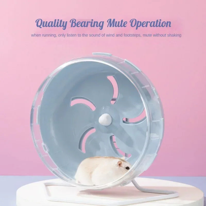 Silent Hamster & Rodent Running Wheel - Exercise Toy with Bracket