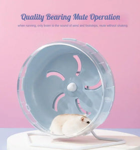 Silent Hamster & Rodent Running Wheel - Exercise Toy with Bracket