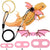 3-Piece Adjustable Bearded Dragon Leash with Bat Wings - Lizard Harness