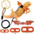 3-Piece Adjustable Bearded Dragon Leash with Bat Wings - Lizard Harness