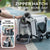 Detachable 4-Wheel Pet Travel Trolley Stroller for Cats and Dogs