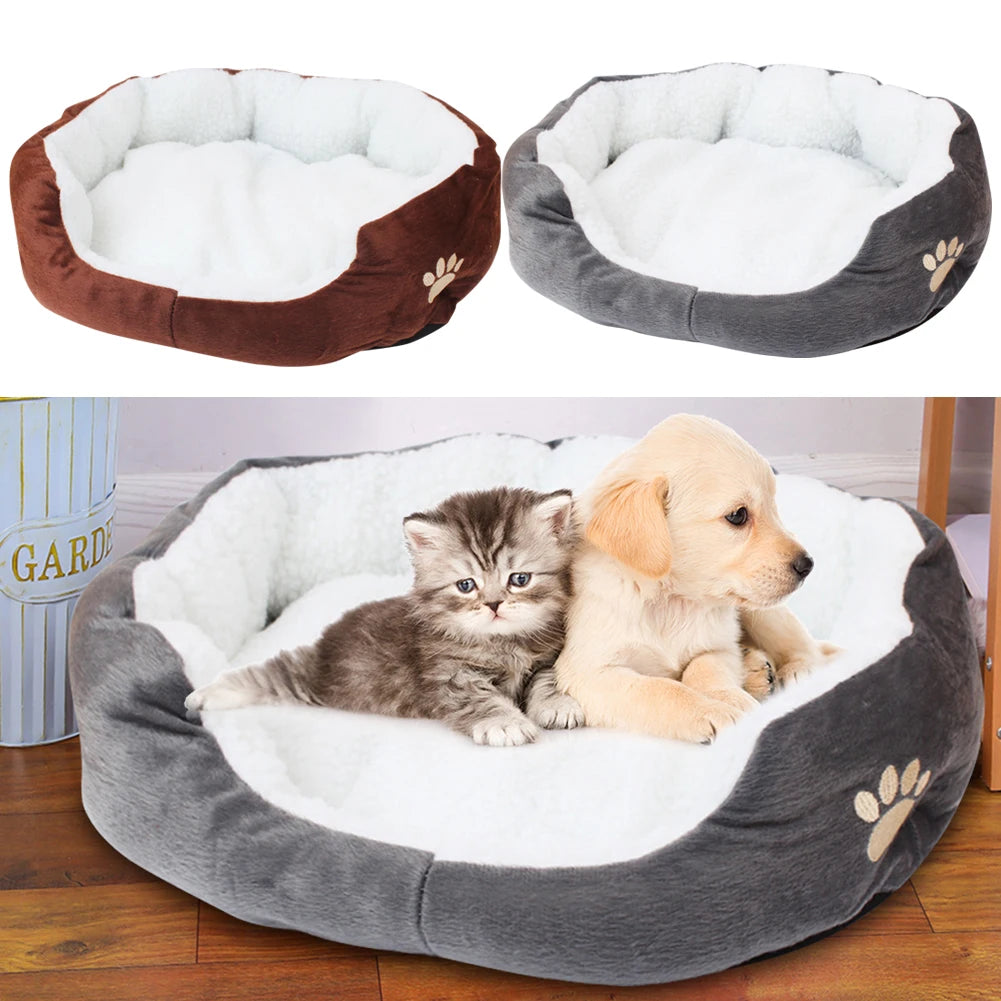 Pet Dog Bed, Warm Kennel Nest for Small to Large Dogs & Cats, Plus Size Cushion