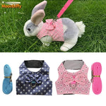Small Animal Walking Harness and Leash Set for Rabbits, Puppies, and Small Pets