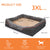 Orthopedic Dog Bed with Bolster, Foam, and Removable Cover (L-3XL)