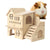 Wooden Hamster & Guinea Pig House with Doors, Window & Multi-Chamber