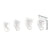 20pcs Transparent PVC Cat Nail Caps – Soft Claws for Pets, Sizes XS–L