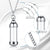 Stainless Steel Glass Memorial Pendant – Ashes Keepsake Jewelry