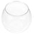 Plastic Round Fish Bowl - Unbreakable Clear Aquarium Globe & Hydroponic Planter for Goldfish