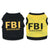 Police Suit Cosplay Dog Clothes - Black Elastic Vest & T-Shirt for Dogs & Cats