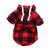 Winter Dog Hoodie - Warm Plaid Jacket with Pocket for Small to Large Dogs