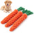 Carrot Knot Rope Dog Toy - Durable Cotton Chew Ball & Dumbbell
