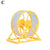 Silent Hamster & Rodent Running Wheel - Exercise Toy with Bracket