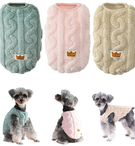 Soft Fleece Dog Sweater - Warm Vest for Small Dogs & Cats, French Bulldog, Yorkshire