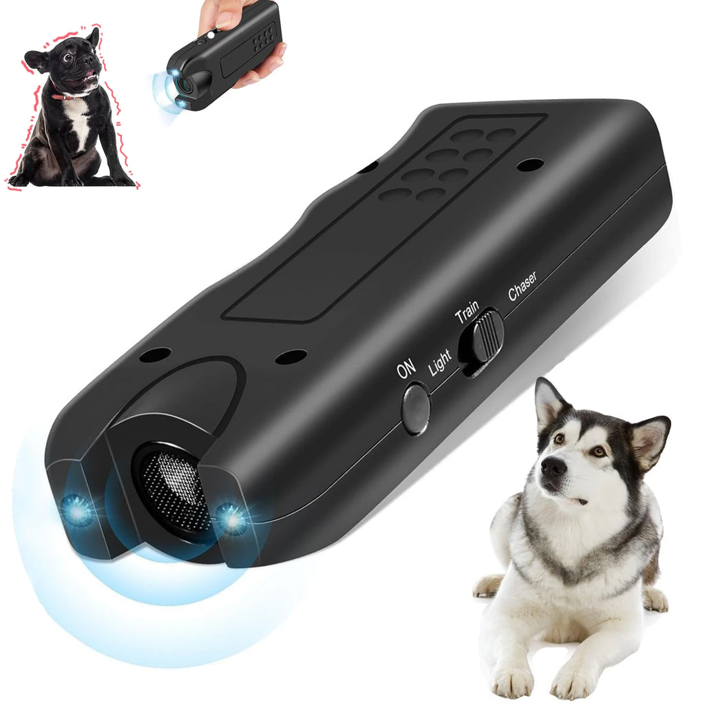 Handheld Ultrasonic Dog Trainer and Bark Deterrent Device