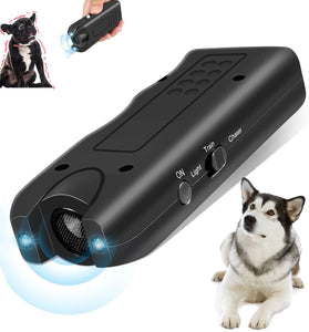 Handheld Ultrasonic Dog Trainer and Bark Deterrent Device