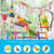 11-Piece Bird Cage Toy Set – Wood Swing, Chewable Bite Bridge, Beads, and Parrot Toys