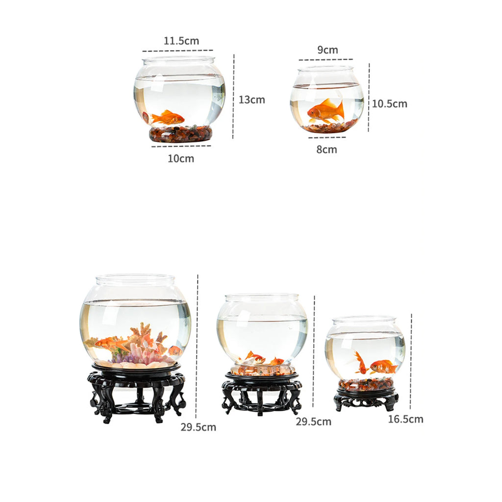 Clear Fish Bowl Aquarium Decoration - Tree Ornament for Home & Office