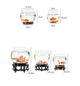 Clear Fish Bowl Aquarium Decoration - Tree Ornament for Home & Office