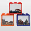 Creative Fish Tank - Stackable Mini Aquarium with 6 Ventilation Holes for Desktop & Home Decor
