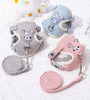 Small Cat and Dog Harness Leash Set - Breathable and Escape-Proof with Cute Cartoon Bear Design