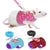 Small Pet Harness and Leash Set – Adjustable Denim Vest for Guinea Pigs, Rabbits, Hamsters, and Ferrets