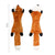 Stuffingless Plush Dog Toy - Durable Squeaky & Crinkle Chew Toy