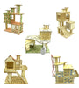 Wooden Hamster Villa House & Climbing Toy for Small Pets