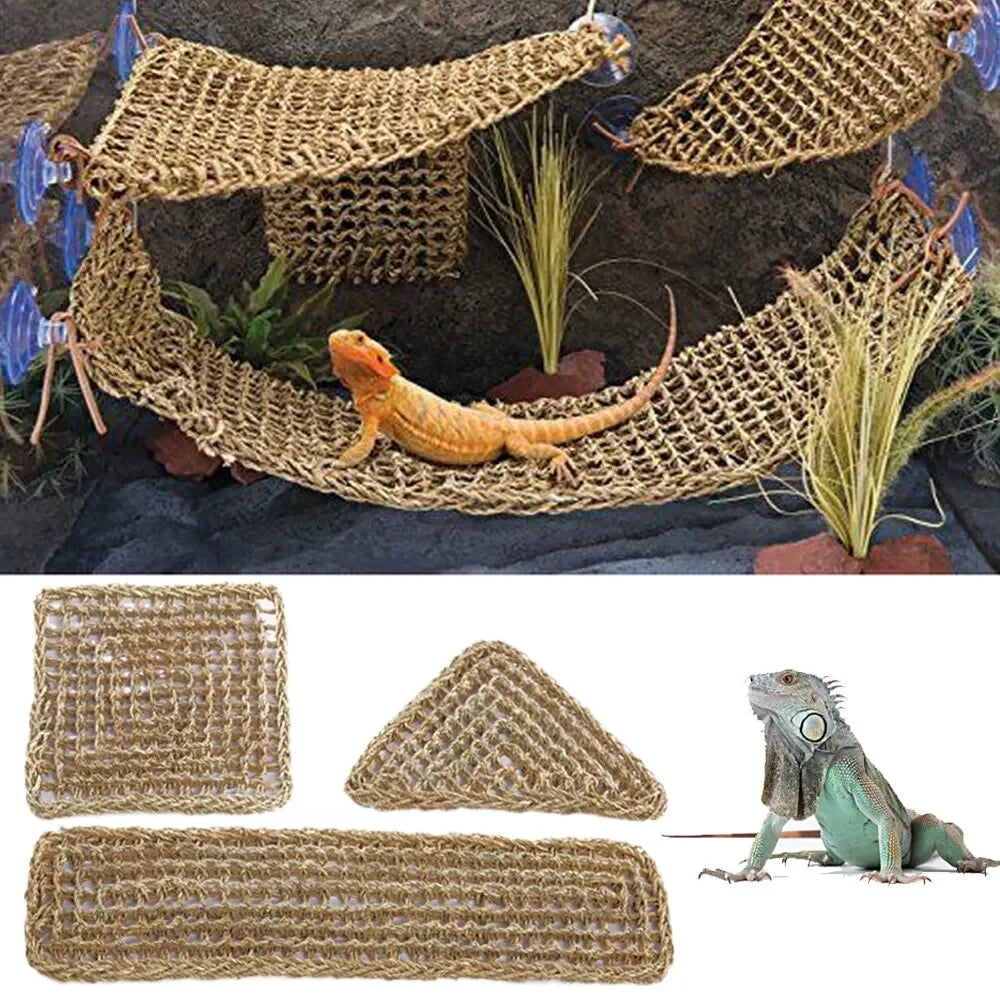 Bearded Dragon Hammock – Reptile Lounger for Lizards, Geckos, and Snakes