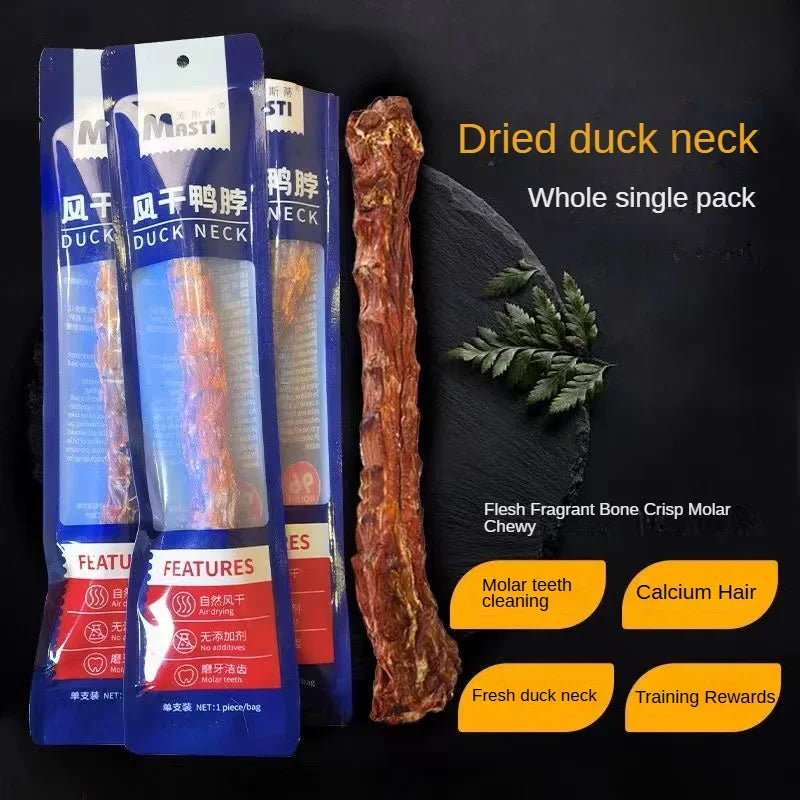 Air-Dried Duck Neck Dog Chew Snacks