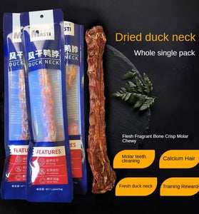 Air-Dried Duck Neck Dog Chew Snacks