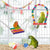 11-Piece Bird Cage Toy Set – Wood Swing, Chewable Bite Bridge, Beads, and Parrot Toys