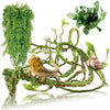 Flexible Plastic Leaves – Bendable Jungle Vine for Reptile Terrarium Decor
