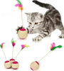 Sisal Scratching Ball Cat Toy - Interactive Training Toy with Feather