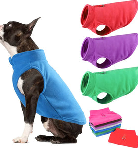 Winter Fleece Dog Coat & Jacket - Warm Vest with D-Ring for Chihuahua, French Bulldog, Yorkie & Puppies