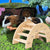 Wooden Hamster Nest with Stair Platform & Climbing Ladder