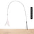 Cat Teaser Stick with Bell & Suction Cup - Durable Feather Toy
