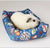 Summer Cooling Mat for Small Pets - Rattan, Cute Print, Fits Guinea Pigs, Hamsters, and Chinchillas