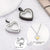Stainless Steel Glass Heart Cremation Necklace - Ashes Holder Memorial Pendant for Men & Women