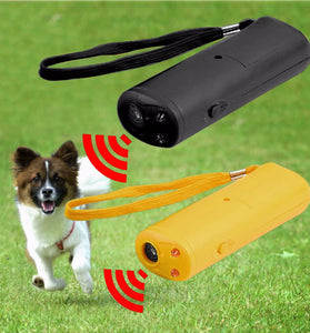 3-in-1 Ultrasonic Dog Trainer and Repeller with LED Light