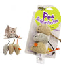 3Pcs Plush Simulation Mouse Cat Toy - Bite-Resistant & Interactive