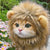 Cute Lion Mane Cat Wig Costume - Pet Costume for Cats and Small Dogs | Fancy Cosplay Accessory