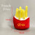 Plush Squeaky Dog Toys - Ice Cream, Fries, and Hamburger Chew Toys