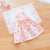 Summer Cotton Sphynx Cat Suspender Skirt, Love Flower Pet Princess Dress for Cats