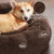Round Dog Bed, Winter Warm Plush Basket, Washable for Small to Large Dogs & Cats