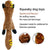 Stuffingless Plush Dog Toy - Durable Squeaky & Crinkle Chew Toy