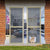 Lockable Magnetic Pet Door – Outdoor Screen Gate with Self-Closing Flap for Dogs & Cats